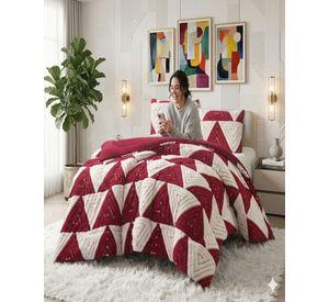 Cubrecama King Invierno Jacquard Cutting Premium Chiporro Extra Suave C-4