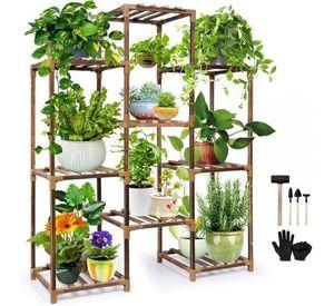 Estante Para Macetas Soporte De Plantas Huerto Decorativo