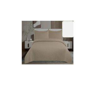 Cubrecama de verano 1.5 plazas + 1 funda cobertor, color beige