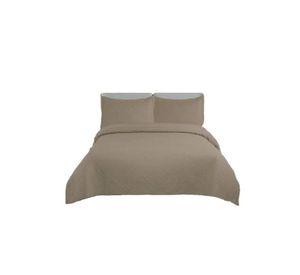 Cubrecama de verano 1.5 plazas + 1 funda cobertor, color beige