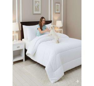 Cubrecama de invierno Plush con  Chiporro blanco 2 Plazas