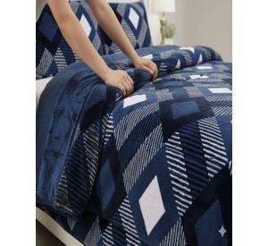 Cubrecama Premium Plush y Chiporro - azul King