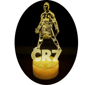 Lámpara ilusión Ronaldo 7 Colores Led CR7 Cristiano