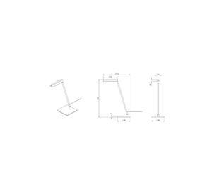 LAMPARA DE MESA LAVALE BLANCO LED 3W-2700K