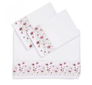 Juego de Sábanas King Florcitas Rosa