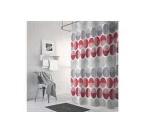 Cortina de baño 180x180, color circular