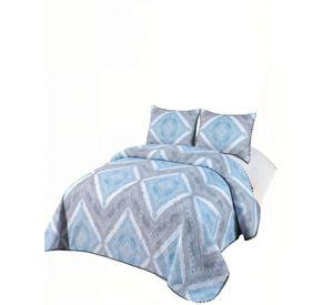 CUBRECAMA DE VERANO CON POMPON Y DISENO 2P MULTICOLOR 04