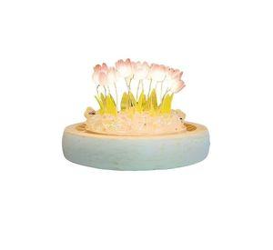 Lámpara LED Decorativa Tulipán en Cúpula de Vidrio
