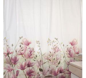 CORTINA DE BAÑO ALGODÓN MAGNOLIAS