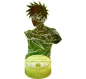 Lámpara ilusión 3D Kakashi 7 Colores Led