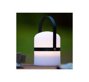 LAMPARA DE MESA MINI JOE LED RECARGABLE NEGRO Ø10CM
