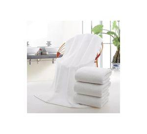 Pack de 6 toallas de baño de hotel, algodón, 140x70 cm, color blanco