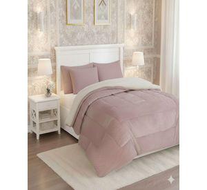 Cubrecama Premium Plush y Chiporro - Invierno King blanco