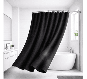Cortina De Baño Impermeable Tela Ducha +12 Gancho Premium Az