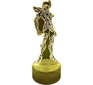 Lámpara ilusión 3D Caballero Del Zodiaco Saint Seiya 7 Colores Led