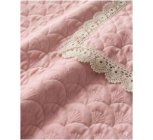 Cubrecama Quilt Diseño Escamas 2 Plazas + Fundas