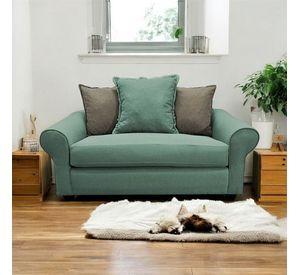 SOFÁ PRAT CHENILLE VERDE MENTA 2 CUERPOS