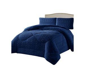 COBERTOR ELEGANTE DE INVIERNO CON CHIPORRO 2 PLZ 01