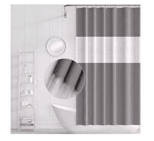 Cortina Baño Ducha 180x200 Gris
