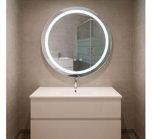 Espejo Redondo Touch con Luz Led 3 colores - 50 cm de Diámetro