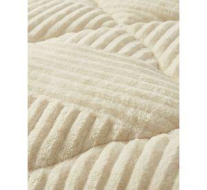 COBERTOR DE INVIERNO CON CHIPORRO RELIEVE LINEAS ELEGANTE UNICOLOR 1.5P QUITA FRÍO NR TFI