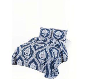 CUBRECAMA DE VERANO CON POMPON Y DISENO KING MULTICOLOR 06