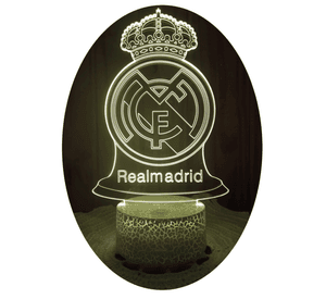 Lámpara ilusión 3D Real Madrid España 7 Colores Led