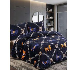 Juego de Cama Cubrecama Con Sherpa Quilting Premium 2 Plazas 08