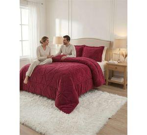 Cubrecama Plumon con Chiporro King Texturizado Hojas A10