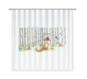 CORTINA DE BAÑO ALGODÓN ZORRITO