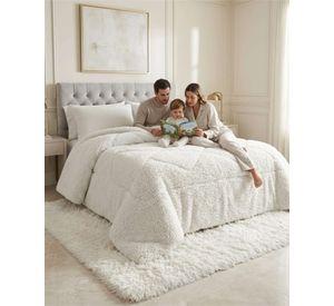 Cubrecamas Sherpa Premium Textura De Oveja 2 Plazas m4