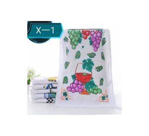 Set de 12 paños de cocina con fleco, toalla estampada