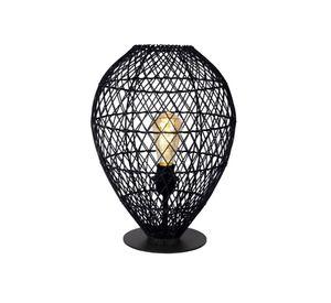 Lámpara de Mesa Kenjiro 1xE27 Negro