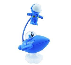 LAMPARA ESCRITORIO LED PARA NIÑO NAVE ESPACIAL CON ASTRONAUTA CON LUZ