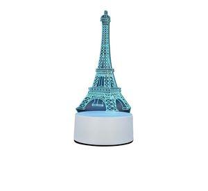 Lámpara Led RGB visualización 3D Torre Eifeel
