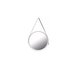 Espejo Circular 52cm Diámetro con Correa Plástica VGO Blanco o Negro
