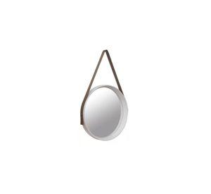 Espejo Circular 52cm Diámetro con Correa Plástica VGO Blanco o Negro