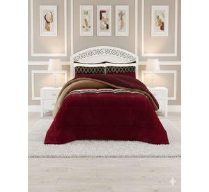Cubrecama de invierno Plush con Chiporro 2 Plazas burdeo