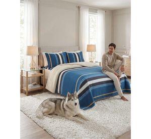 Set Cubrecama Sherpa Con Sabanas Termicas King m6