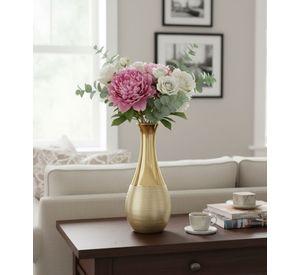 Florero Decorativo Moderno Silueta Gota Textura Dual Jhn