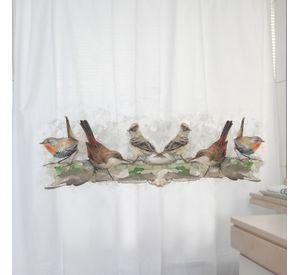 CORTINA DE BAÑO ALGODÓN PÁJAROS CHILENOS