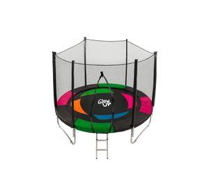 Cama Elástica 3,05 mts 10 ft GlowUp Edición Ltda Exclusiva P con Malla y escalera