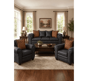 Juego de Living 3 1 1 Aconcagua Negro