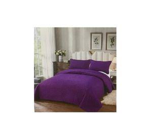 Cubrecama de Verano - 1.5 Plazas + 1 Funda Cobertor Color Morado