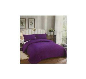 Cubrecama de Verano - 1.5 Plazas + 1 Funda Cobertor Color Morado