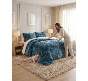 Cubre-Cama Shaggy con Chiporro – Textura Extra Suave Plaza Y Media 02