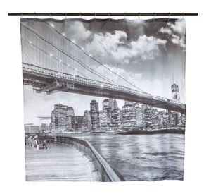 Set Cortina Baño &nbsp;Bridge Brooklyn 1.80x1.80 cm.