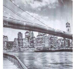 Set Cortina Baño &nbsp;Bridge Brooklyn 1.80x1.80 cm.