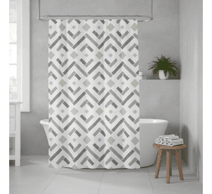 Cortina De Baño Geometrica 180x180