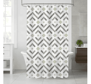 Cortina De Baño Geometrica 180x180